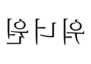 無料 KPOP歌手 Wanna One(워너원、ワナワン) ハングル応援ボード型紙、応援グッズ制作 左右反転
