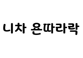 KPOP (G)I-DLE((여자)아이들、(ヨジャ)アイドゥル) 민니 (ミンニ) 応援ボード・うちわ　韓国語/ハングル文字型紙 通常