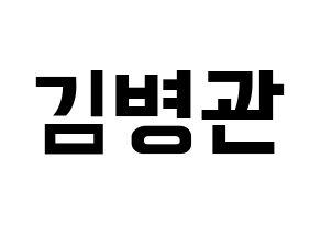 KPOP A.C.E(에이스、エース) 김병관 (キム・ビョングァン) k-pop アイドル名前 ファンサボード 型紙 通常