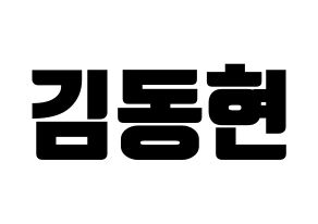 KPOP AB6IX(에이비식스、エイビーシックス) 동현 (ドンヒョン) コンサート用　応援ボード・うちわ　韓国語/ハングル文字型紙 通常