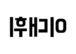 KPOP AB6IX(에이비식스、エイビーシックス) 대휘 (デフィ) k-pop アイドル名前 ファンサボード 型紙 左右反転