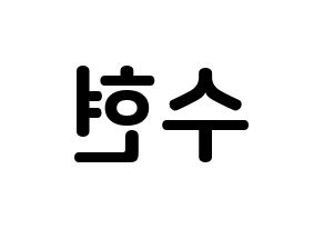 KPOP AKMU(악동뮤지션、アクドンミュージシャン) 이수현 (イ・スヒョン, イ・スヒョン) k-pop アイドル名前　ボード 言葉 左右反転
