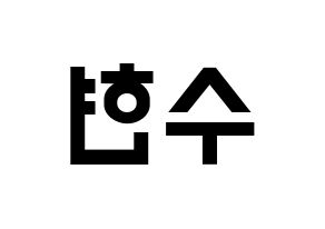 KPOP AKMU(악동뮤지션、アクドンミュージシャン) 이수현 (イ・スヒョン) 名前 応援ボード 作り方 左右反転