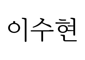 KPOP AKMU(악동뮤지션、アクドンミュージシャン) 이수현 (イ・スヒョン) 応援ボード・うちわ　韓国語/ハングル文字型紙 通常