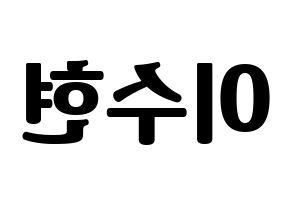 KPOP AKMU(악동뮤지션、アクドンミュージシャン) 이수현 (イ・スヒョン) コンサート用　応援ボード・うちわ　韓国語/ハングル文字型紙 左右反転