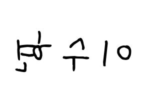 KPOP AKMU(악동뮤지션、アクドンミュージシャン) 이수현 (イ・スヒョン) k-pop 応援ボード メッセージ 型紙 左右反転