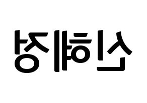 KPOP AOA(에이오에이、エイオーエイ) 혜정 (ヘジョン) k-pop アイドル名前 ファンサボード 型紙 左右反転