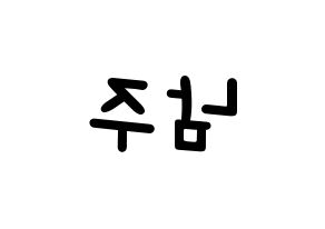 KPOP Apink(에이핑크、エーピンク) 김남주 (キム・ナムジュ) 名前 応援ボード 作り方 左右反転