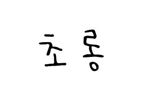 KPOP Apink(에이핑크、エーピンク) 박초롱 (パク・チョロン) 応援ボード ハングル 型紙  通常