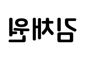 KPOP APRIL(에이프릴、エイプリル) 김채원 (キム・チェウォン, チェウォン) k-pop アイドル名前　ボード 言葉 左右反転