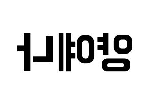 KPOP APRIL(에이프릴、エイプリル) 양예나 (イェナ) k-pop アイドル名前 ファンサボード 型紙 左右反転