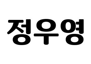 KPOP ATEEZ(에이티즈、エイティーズ) 우영 (ウヨン) コンサート用　応援ボード・うちわ　韓国語/ハングル文字型紙 通常