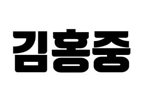 KPOP ATEEZ(에이티즈、エイティーズ) 홍중 (ホンジュン) コンサート用　応援ボード・うちわ　韓国語/ハングル文字型紙 通常