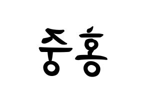 KPOP ATEEZ(에이티즈、エイティーズ) 홍중 (キム・ホンジュン, ホンジュン) k-pop アイドル名前　ボード 言葉 左右反転