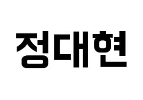 KPOP B.A.P(비에이피、ビーエイピー) 대현 (デヒョン) k-pop アイドル名前 ファンサボード 型紙 通常