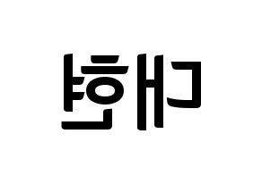 KPOP B.A.P(비에이피、ビーエイピー) 대현 (デヒョン) k-pop アイドル名前 ファンサボード 型紙 左右反転