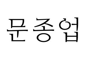 KPOP B.A.P(비에이피、ビーエイピー) 종업 (ジョンオプ) 応援ボード・うちわ　韓国語/ハングル文字型紙 通常