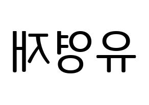 KPOP B.A.P(비에이피、ビーエイピー) 영재 (ヨンジェ) プリント用応援ボード型紙、うちわ型紙　韓国語/ハングル文字型紙 左右反転