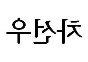 KPOP B1A4(비원에이포、ビーワンエーフォー) 바로 (バロ) プリント用応援ボード型紙、うちわ型紙　韓国語/ハングル文字型紙 左右反転