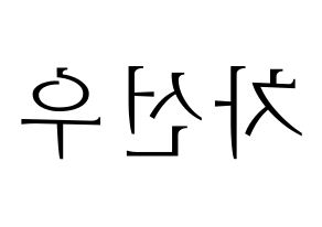 KPOP B1A4(비원에이포、ビーワンエーフォー) 바로 (バロ) 応援ボード・うちわ　韓国語/ハングル文字型紙 左右反転