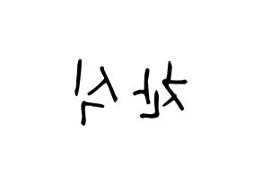 KPOP B1A4(비원에이포、ビーワンエーフォー) 공찬 (ゴンチャン) 名前 応援ボード 作り方 左右反転