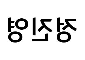 KPOP B1A4(비원에이포、ビーワンエーフォー) 진영 (ジニョン) k-pop アイドル名前 ファンサボード 型紙 左右反転