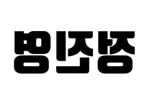 KPOP B1A4(비원에이포、ビーワンエーフォー) 진영 (ジニョン) コンサート用　応援ボード・うちわ　韓国語/ハングル文字型紙 左右反転