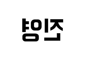 KPOP B1A4(비원에이포、ビーワンエーフォー) 진영 (ジニョン) k-pop アイドル名前 ファンサボード 型紙 左右反転