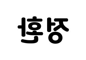 KPOP B1A4(비원에이포、ビーワンエーフォー) 산들 (サンドゥル) 応援ボード・うちわ　韓国語/ハングル文字型紙 左右反転