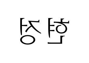 KPOP Berry Good(베리굿、ベリー・グッド) 다예 (ダイェ) 応援ボード・うちわ　韓国語/ハングル文字型紙 左右反転