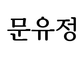 KPOP Berry Good(베리굿、ベリー・グッド) 고운 (ゴウン) プリント用応援ボード型紙、うちわ型紙　韓国語/ハングル文字型紙 通常