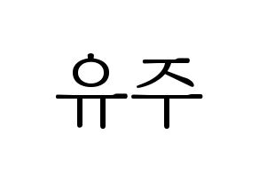 KPOP Berry Good(베리굿、ベリー・グッド) 태하 (テハ) 応援ボード・うちわ　韓国語/ハングル文字型紙 通常