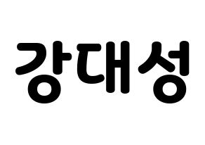 KPOP BIGBANG(빅뱅、ビッグバン) 대성 (D-LITE) 応援ボード・うちわ　韓国語/ハングル文字型紙 通常