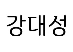 KPOP BIGBANG(빅뱅、ビッグバン) 대성 (D-LITE) プリント用応援ボード型紙、うちわ型紙　韓国語/ハングル文字型紙 通常