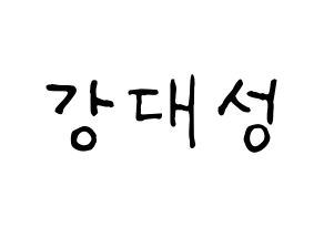 KPOP BIGBANG(빅뱅、ビッグバン) 대성 (D-LITE) k-pop アイドル名前 ファンサボード 型紙 通常