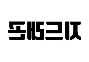 KPOP BIGBANG(빅뱅、ビッグバン) 지드래곤 (G-DRAGON) コンサート用　応援ボード・うちわ　韓国語/ハングル文字型紙 左右反転