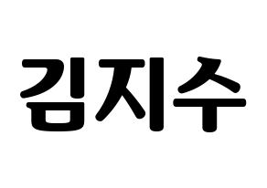 KPOP Black Pink(블랙핑크、ブラックピンク) 지수 (ジス) コンサート用　応援ボード・うちわ　韓国語/ハングル文字型紙 通常