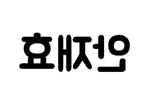 KPOP Block B(블락비、ブロックビー) 재효 (アン・ジェヒョ, ジェヒョ) 応援ボード、うちわ無料型紙、応援グッズ 左右反転
