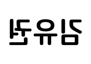 KPOP Block B(블락비、ブロックビー) 유권 (キム・ユグォン, ユグォン) k-pop アイドル名前　ボード 言葉 左右反転