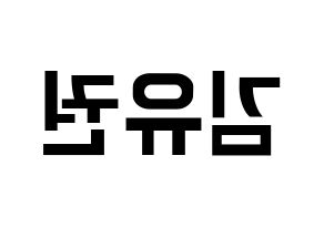 KPOP Block B(블락비、ブロックビー) 유권 (ユグォン) k-pop アイドル名前 ファンサボード 型紙 左右反転