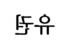 KPOP Block B(블락비、ブロックビー) 유권 (ユグォン) プリント用応援ボード型紙、うちわ型紙　韓国語/ハングル文字型紙 左右反転