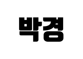 KPOP Block B(블락비、ブロックビー) 박경 (パッキョン) コンサート用　応援ボード・うちわ　韓国語/ハングル文字型紙 通常