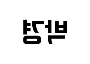 KPOP Block B(블락비、ブロックビー) 박경 (パッキョン) k-pop アイドル名前 ファンサボード 型紙 左右反転