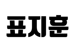KPOP Block B(블락비、ブロックビー) 피오 (ピオ) コンサート用　応援ボード・うちわ　韓国語/ハングル文字型紙 通常