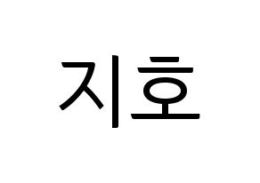KPOP Block B(블락비、ブロックビー) 지코 (ジコ) コンサート用　応援ボード・うちわ　韓国語/ハングル文字型紙 通常