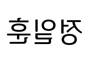 KPOP BTOB(비투비、ビートゥービー) 일훈 (イルフン) プリント用応援ボード型紙、うちわ型紙　韓国語/ハングル文字型紙 左右反転