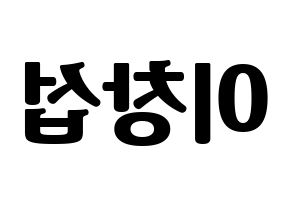 KPOP BTOB(비투비、ビートゥービー) 창섭 (チャンソプ) コンサート用　応援ボード・うちわ　韓国語/ハングル文字型紙 左右反転
