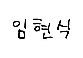 KPOP BTOB(비투비、ビートゥービー) 현식 (ヒョンシク) k-pop アイドル名前 ファンサボード 型紙 通常