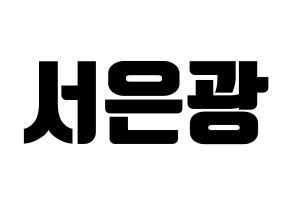 KPOP BTOB(비투비、ビートゥービー) 은광 (ウングァン) コンサート用　応援ボード・うちわ　韓国語/ハングル文字型紙 通常