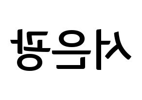 KPOP BTOB(비투비、ビートゥービー) 은광 (ウングァン) k-pop アイドル名前 ファンサボード 型紙 左右反転
